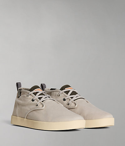 Canvas Mid Top Clover Trainers-